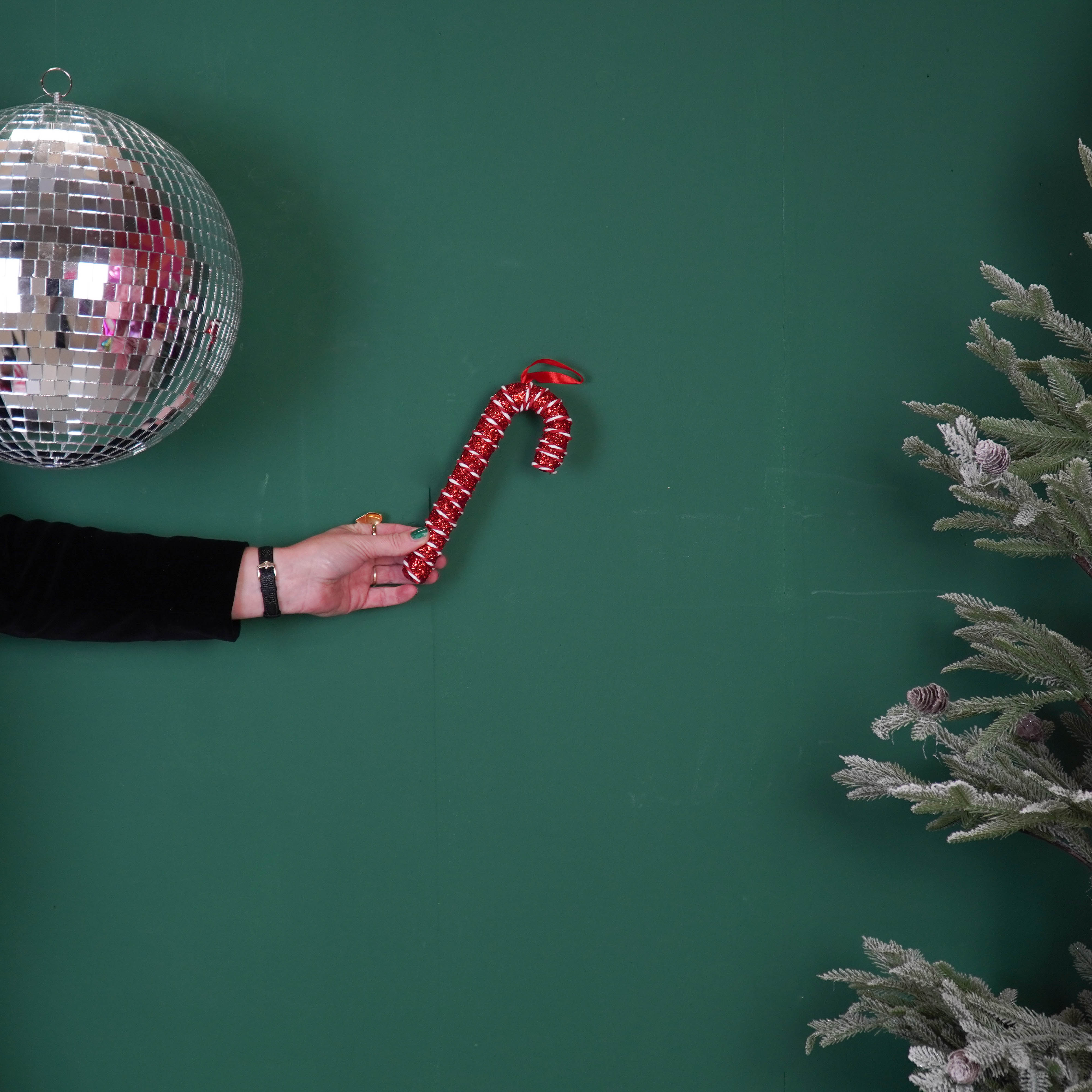 Kerstversiering - Zuurstok - Rood - Foam -  21 cm