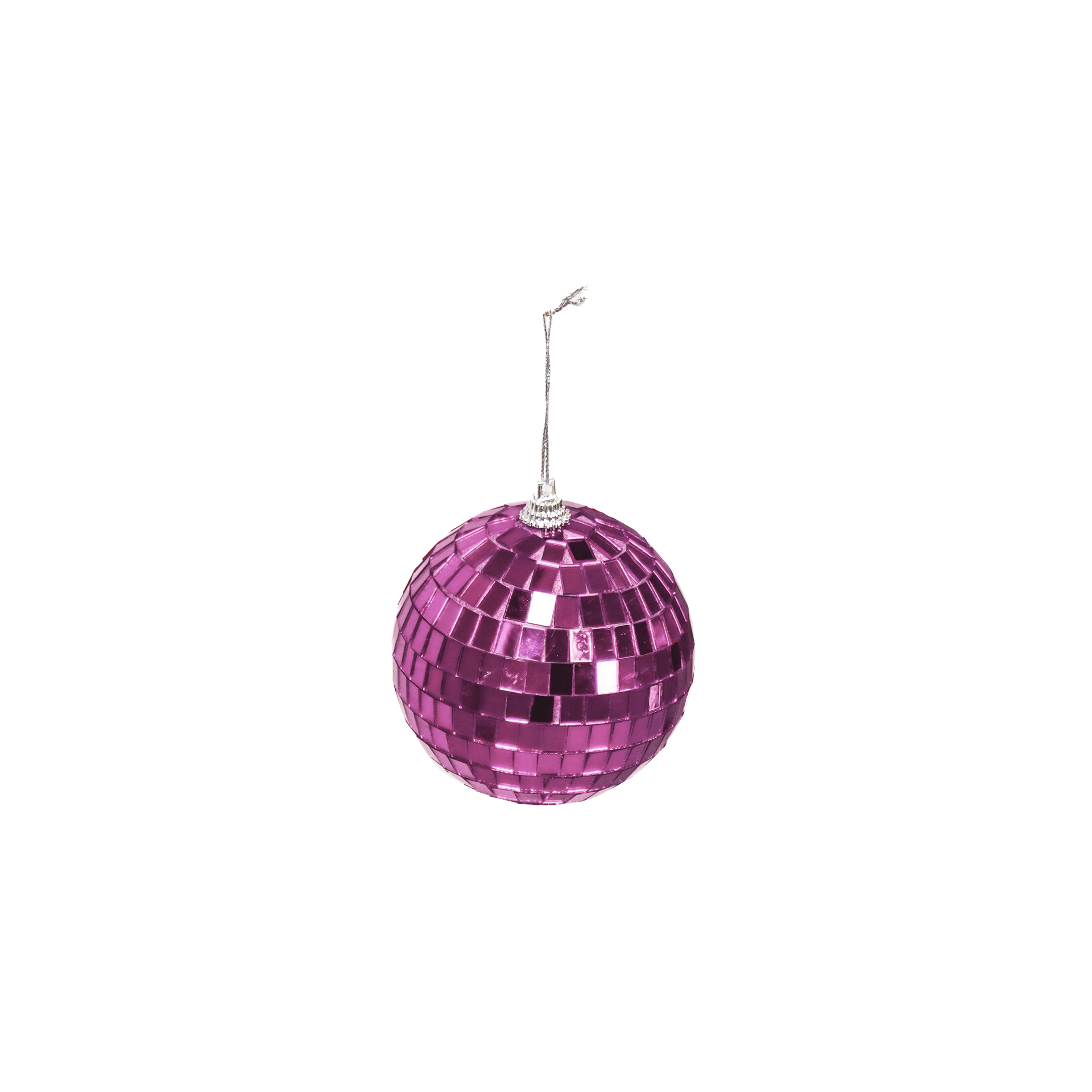 Kerstversiering -  Kersthanger - Discobal - Foam - Roze - 15x15x15cm