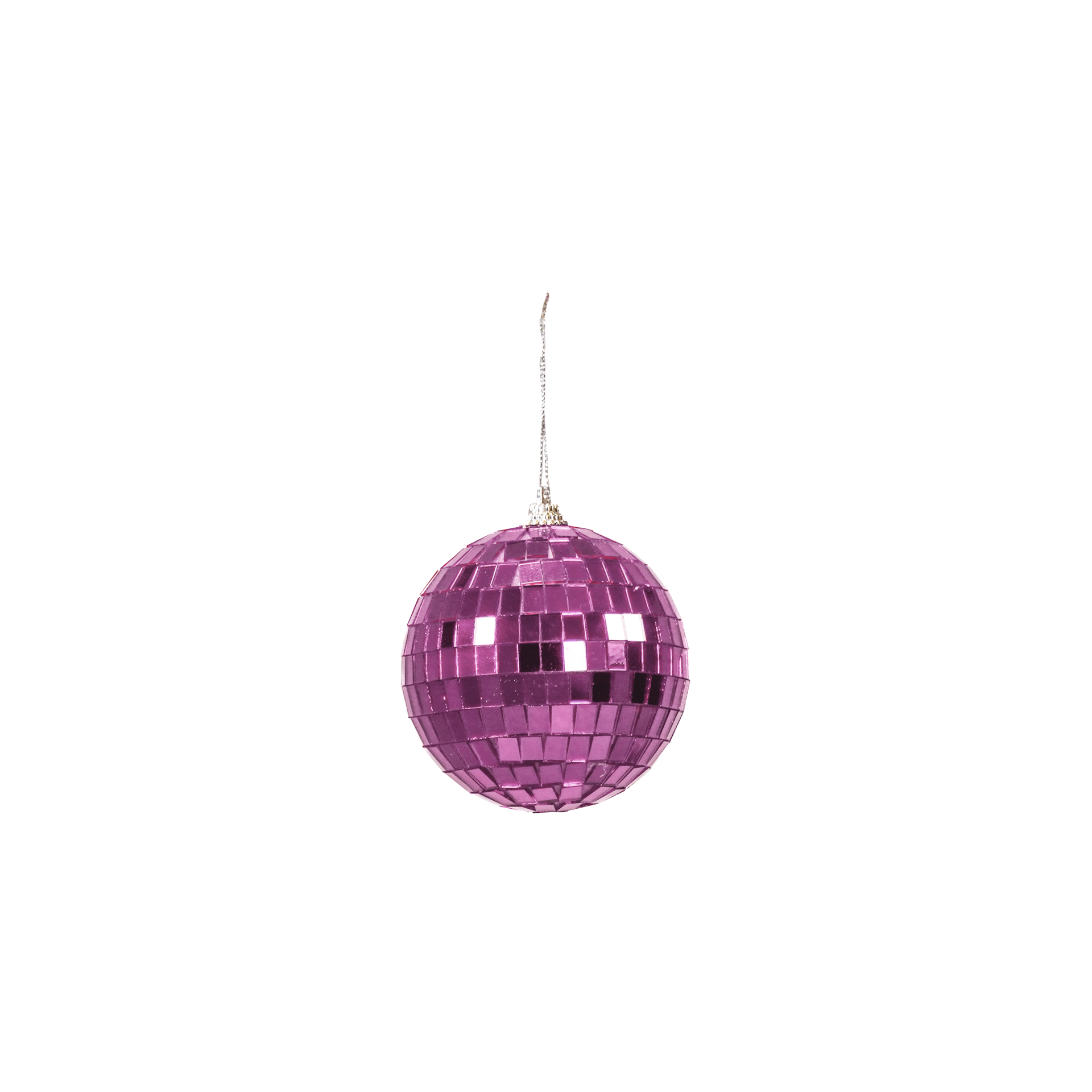 Kerstversiering -  Kersthanger - Discobal - Foam - Roze - 15x15x15cm