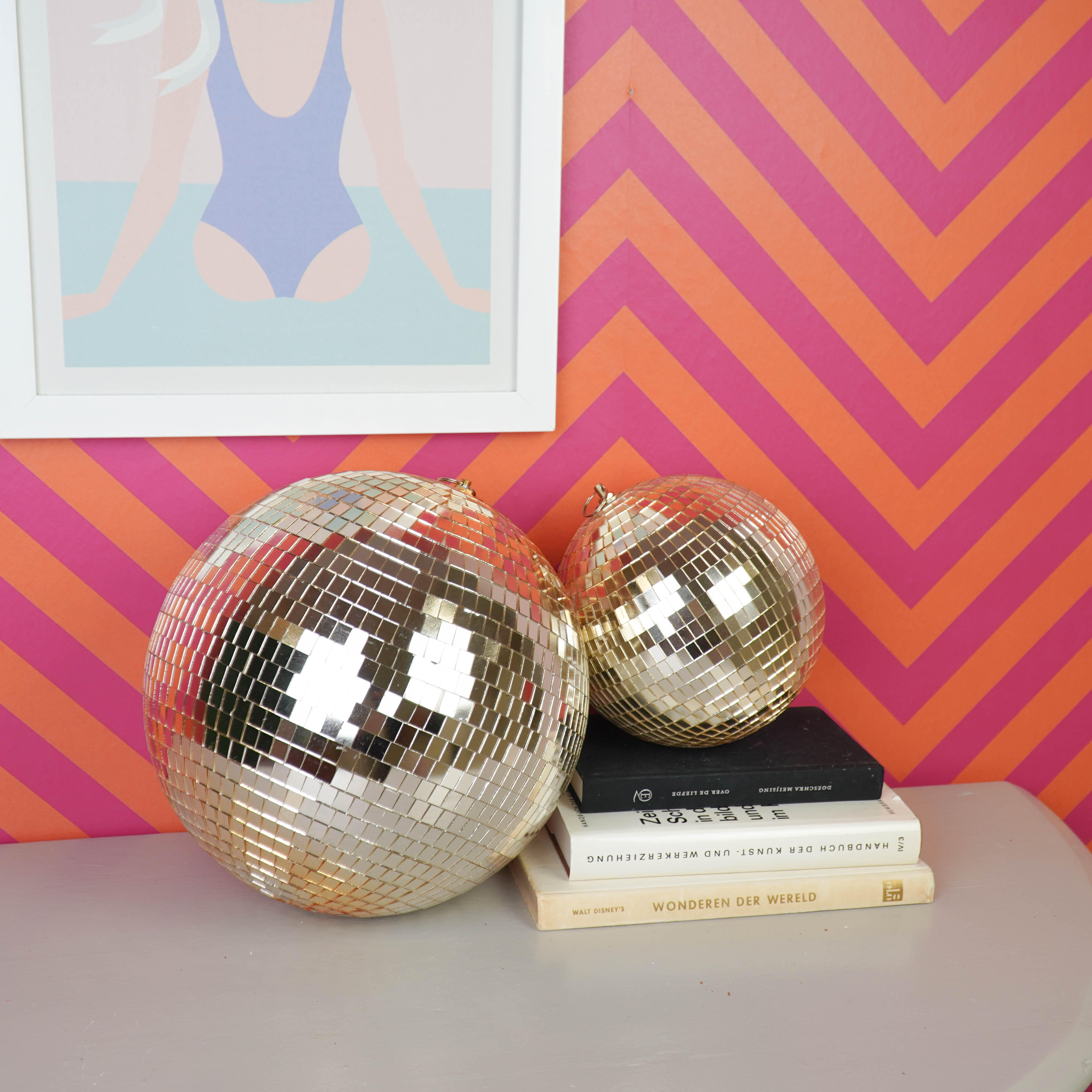 Kerstversiering -  Kersthanger - Discobal - Foam - Goud - 20x20x20cm