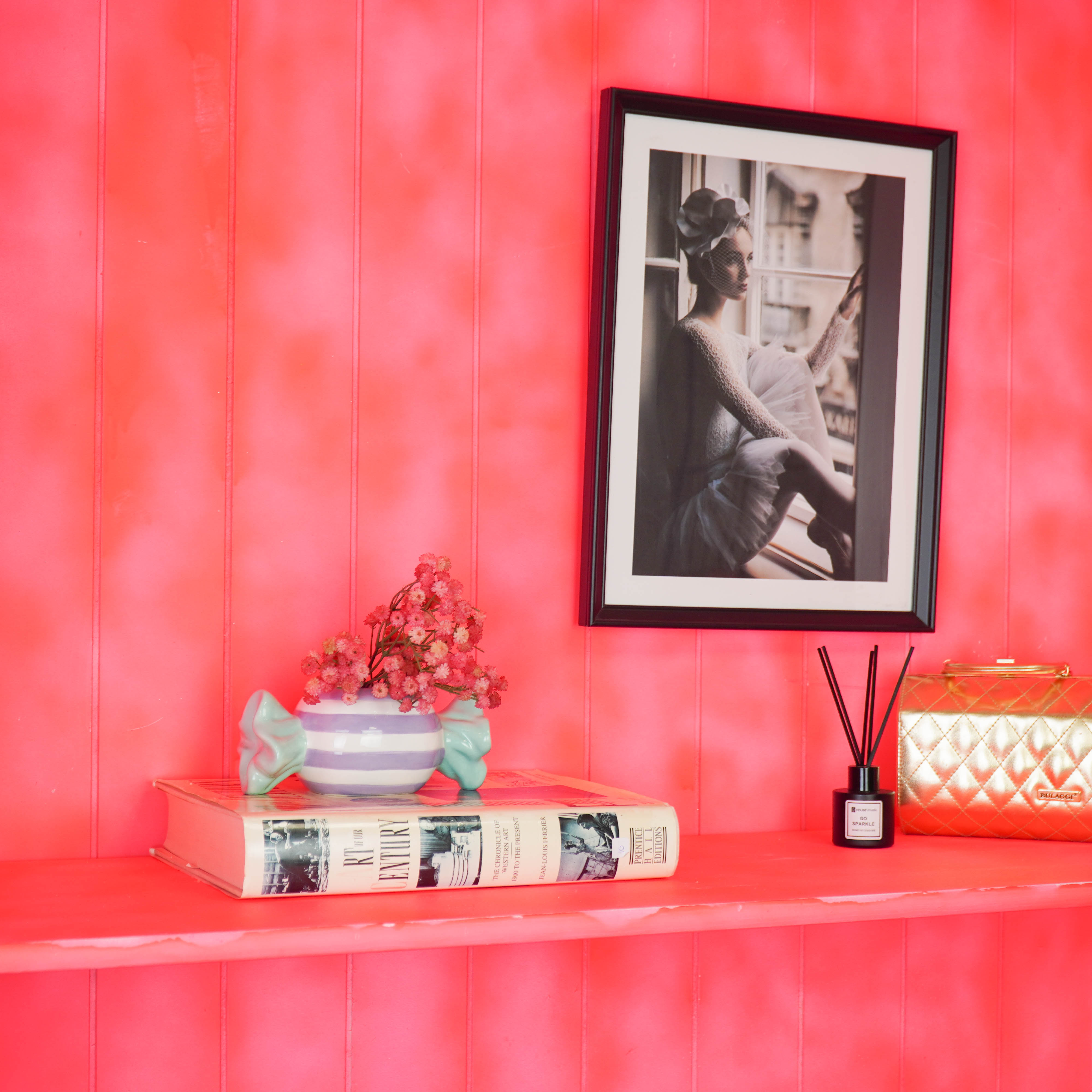 Pot - Planten Pot Snoepje - Dolomiet - Groen/ Lila - 12.5x6x6 cm