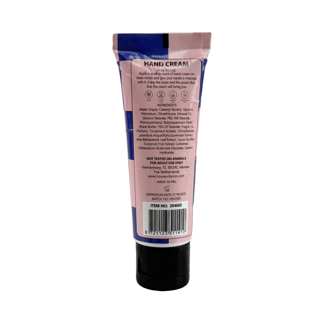 Handcrème - Vegan Handcrème -Mini Tube - Citroen/ Bergamot/Basilicum - 30 ml