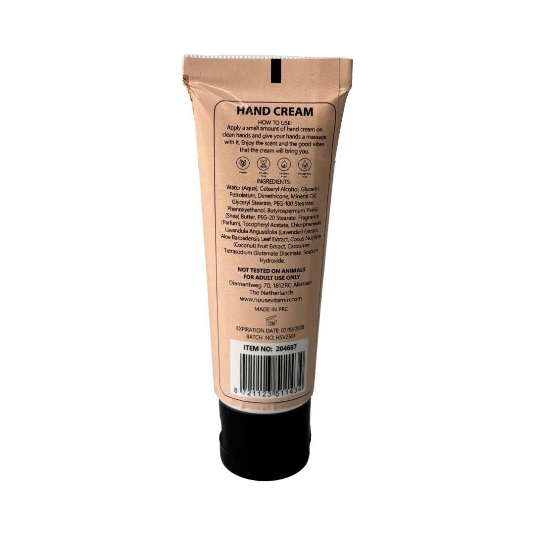 Handcrème-Vegan Handcrème Mini Tube - Amber- 30ml