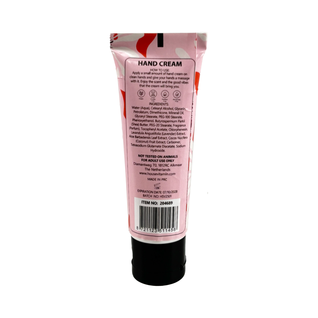 Handcrème- Vegan Handcrème Mini Tube- Bloemig- 30ml