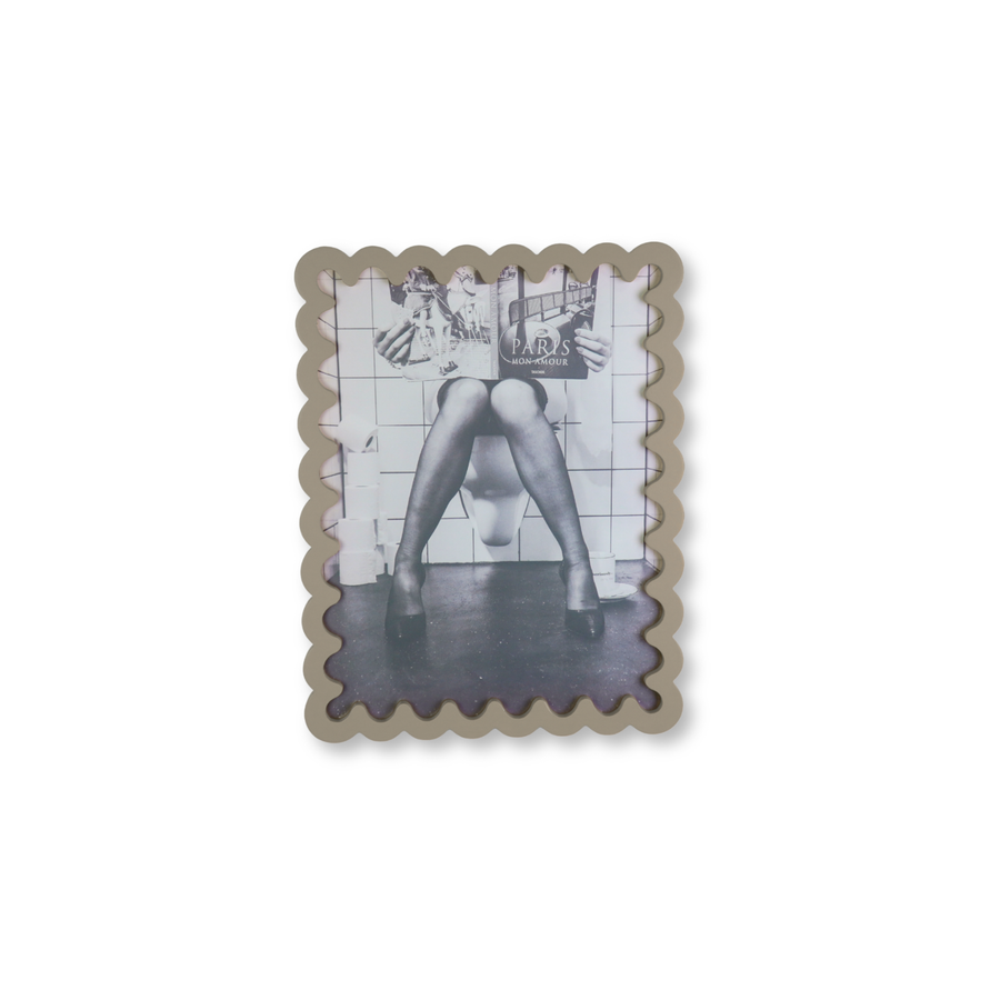 Fotolijst - Golvende Rand - MDF - Taupe - 24x33x1.5cm