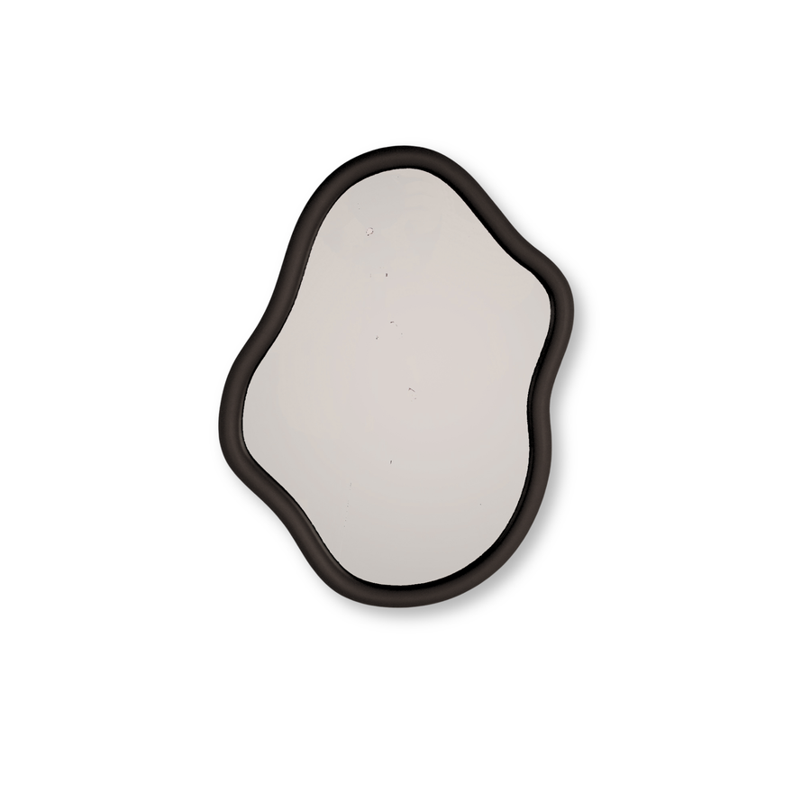 Spiegel - Wand Spiegel Organische Vorm - Zwart - 30x40cm