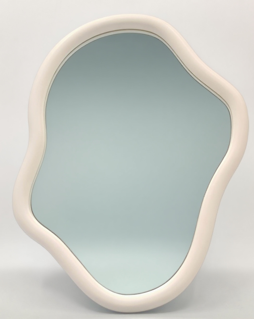 Spiegel - Wand Spiegel Organische Vorm - Zand - 30x40cm