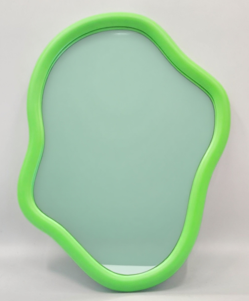 Spiegel - Wand Spiegel Organische Vorm - Groen - 30x40cm