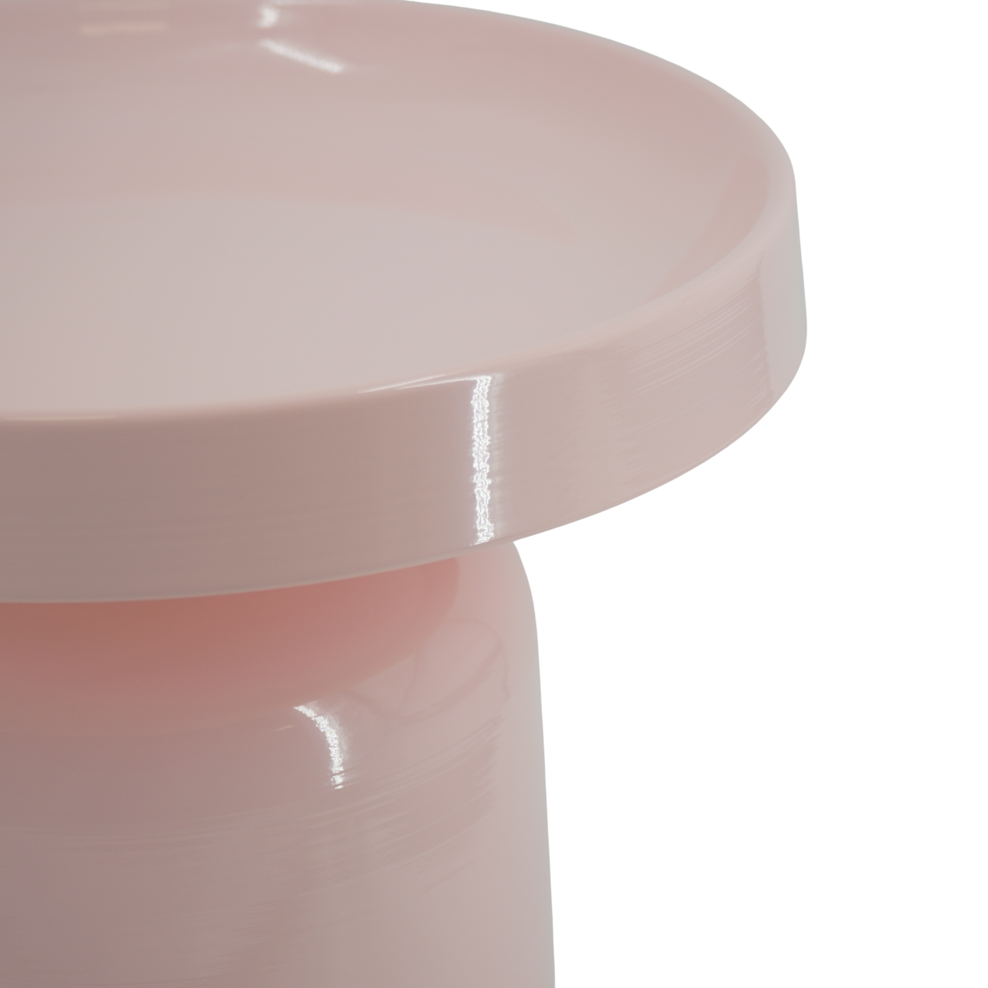 Bijzettafel - Pion - Licht Roze - Metaal - 43x42cm