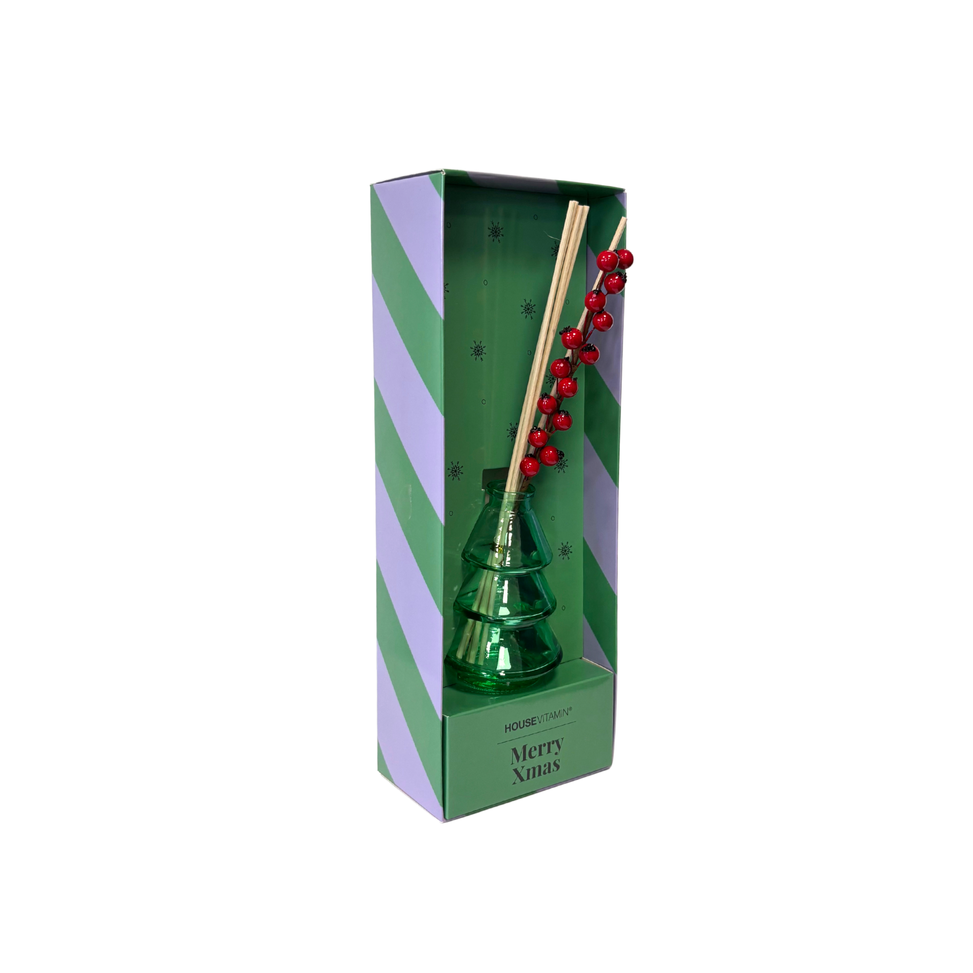 Geurstokjes - Kerstboom - Glas - Groen - 100 ml