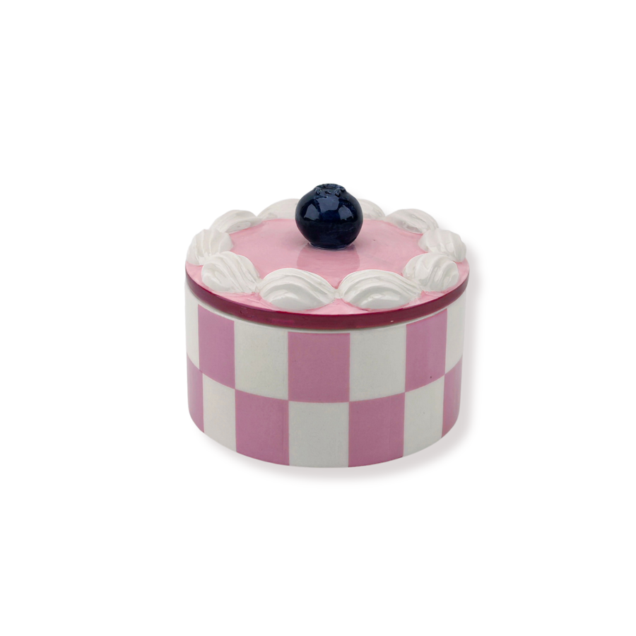 Opbergpot - Tartelette Slagroom - Roze - Dolomite - 9x9x7,5cm