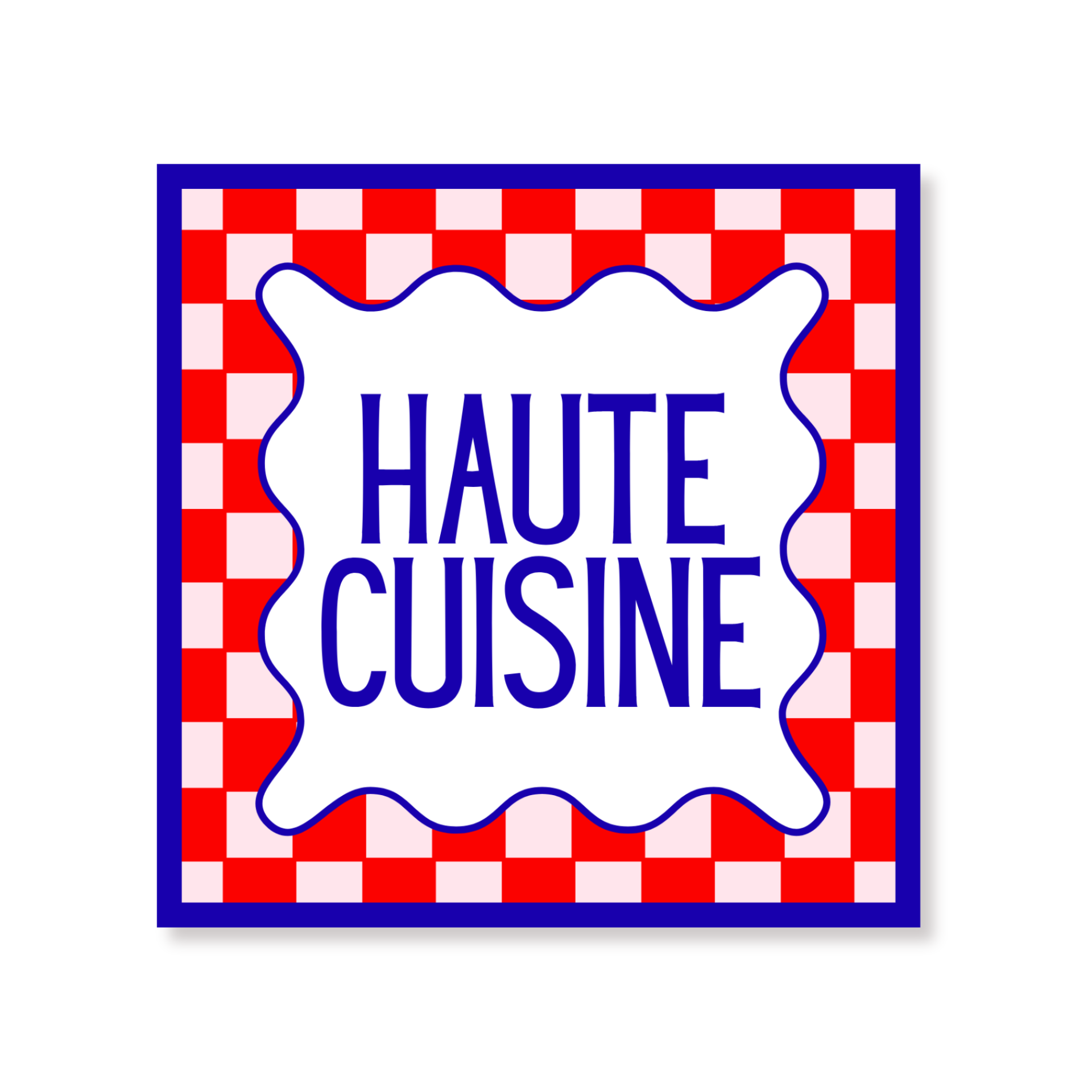 Papieren Servetten - "Haute Cuisine" - Rood/Blauw/Lichtroze - 3-Laags - FSC - 33x33 cm  - 20 Stuks
