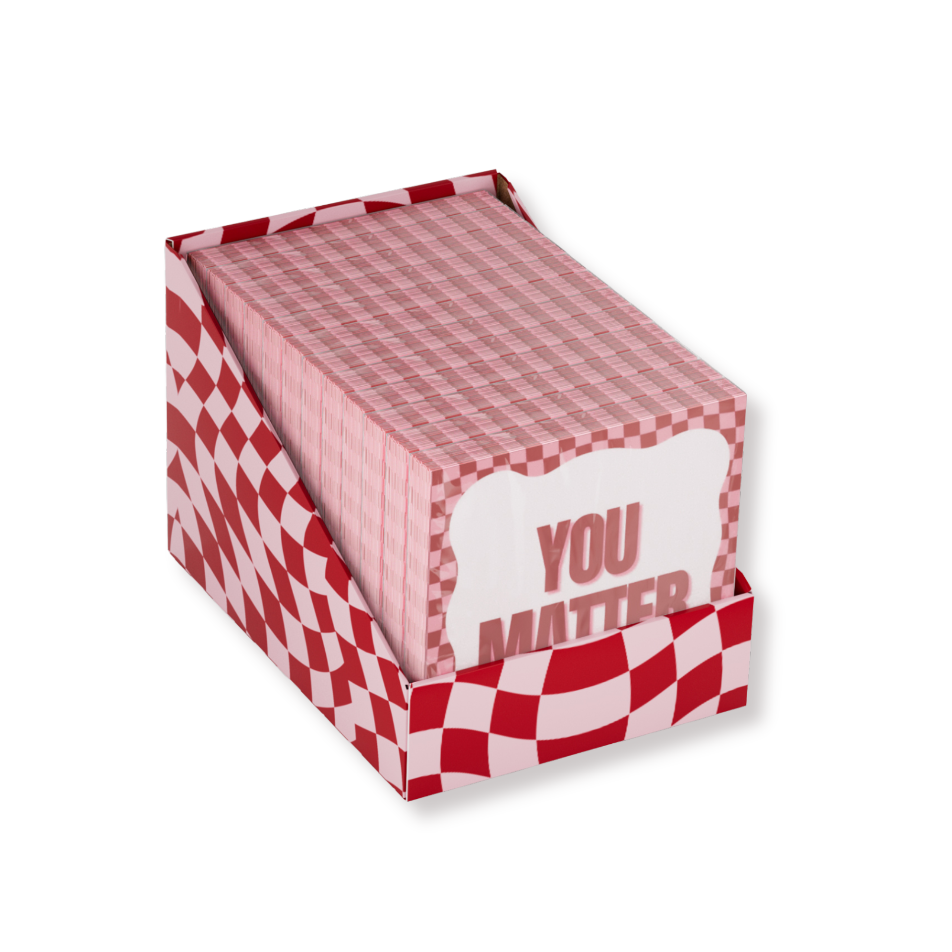 Papieren Servetten - "You Matter" - Roze/Rood - 3-Laags - FSC - 33x33 cm  - 20 Stuks