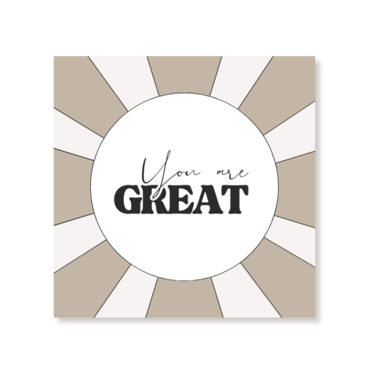 Set-  Cadeauset You Are Great – Geurstokjes 100 ml, Roomspray 300 ml & Servetten – Giftset
