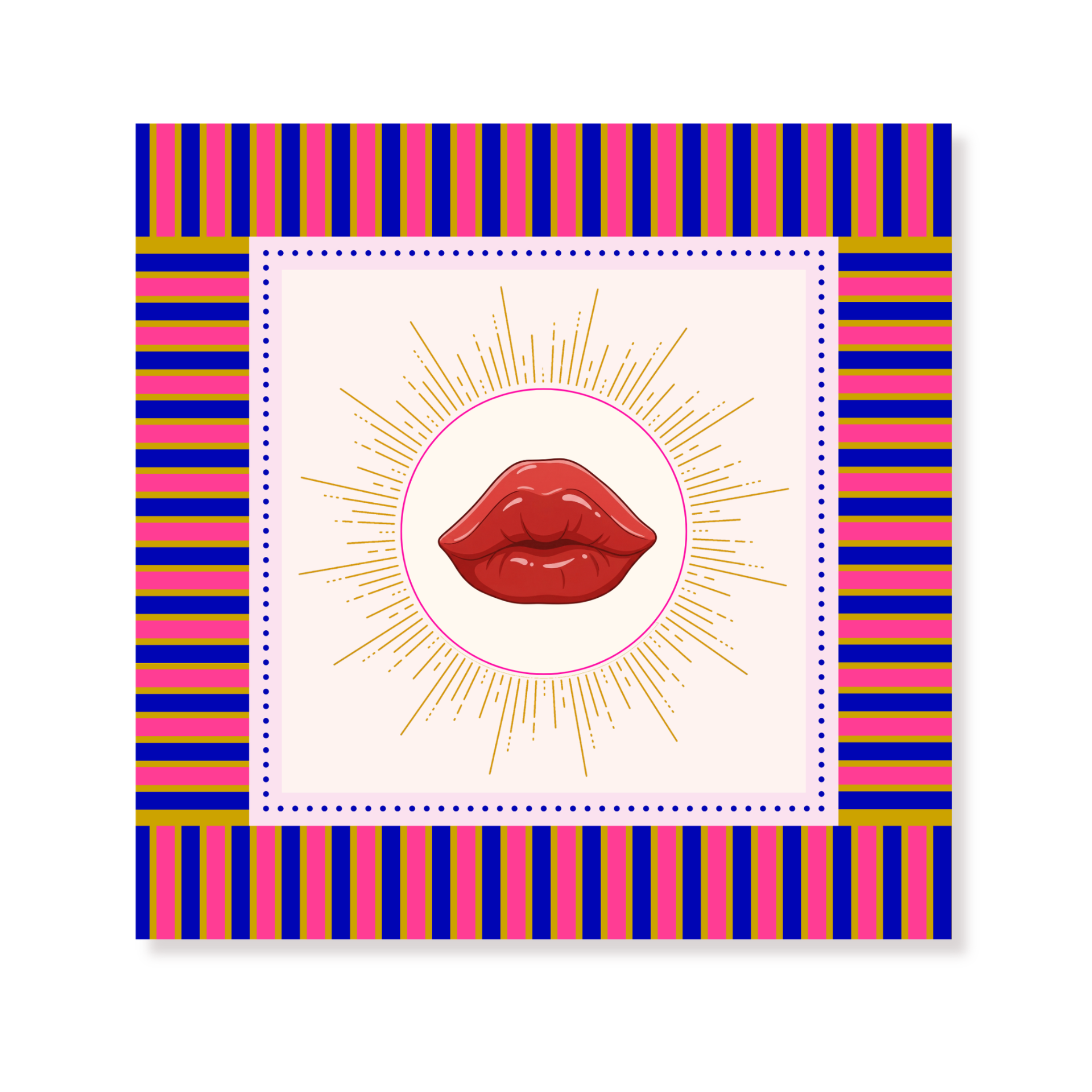 Paper Napkins “Lips” –Display Pack 12 Packs
