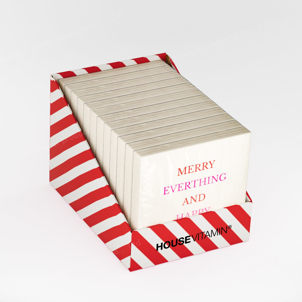 Paper Napkins “Merry always Happy” –Display Pack 12 Packs