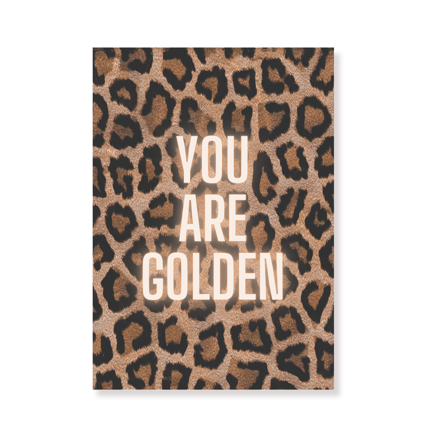 Ansichtkaart - You are Golden - Papier - Set of 5 - A6