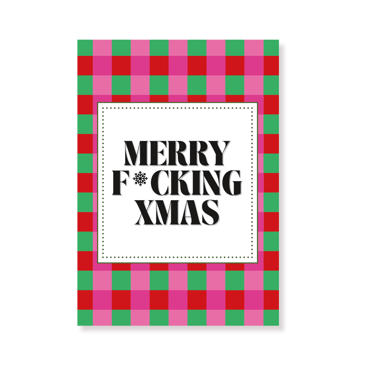 Ansichtkaart - Merry F*cking Xmas - Papier - Set of 5 - A6