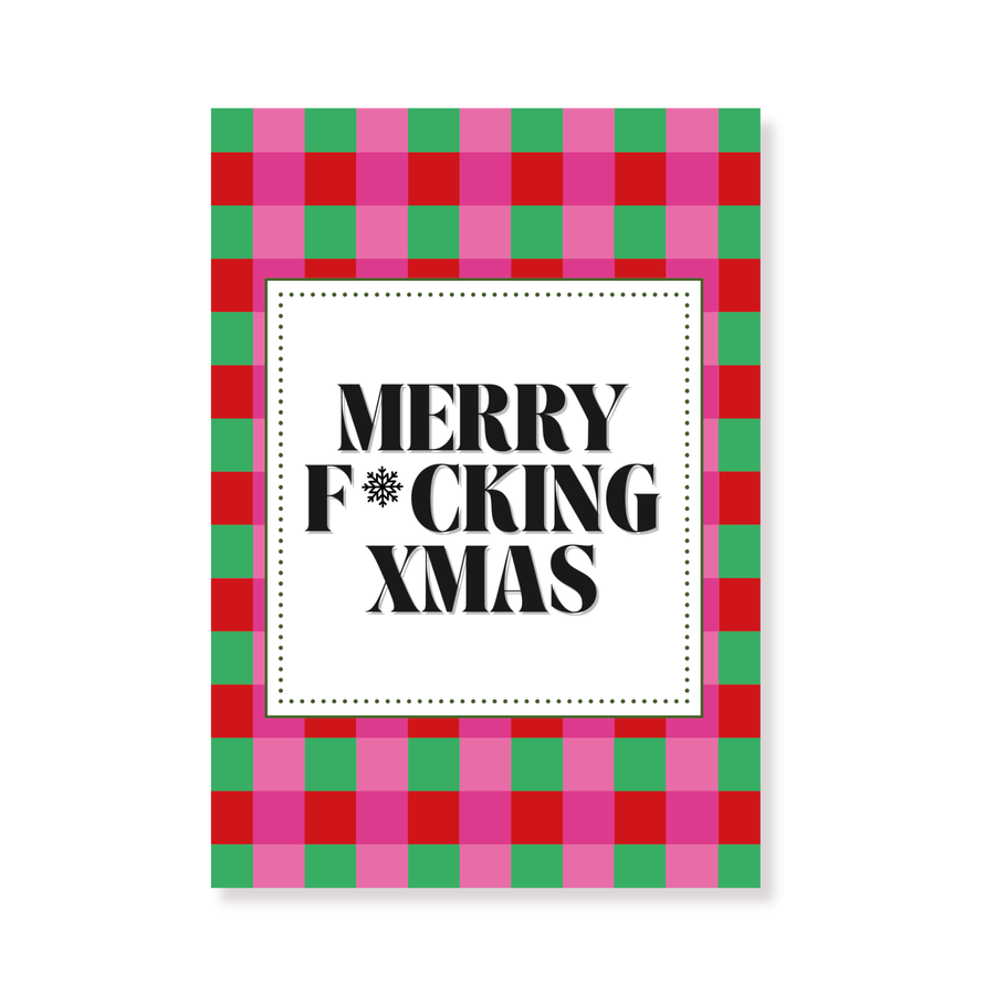 Ansichtkaart - Merry F*cking Xmas - Papier - Set of 5 - A6
