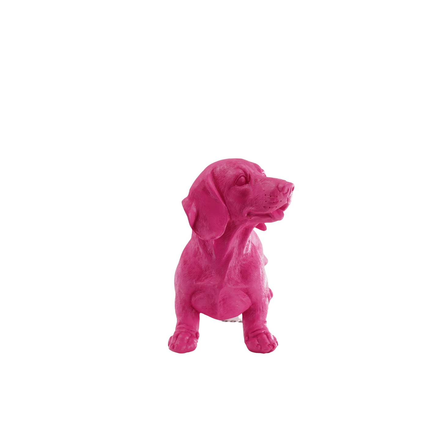 Ornament - Teckel - Polyresin - Pink - 20x8x15cm