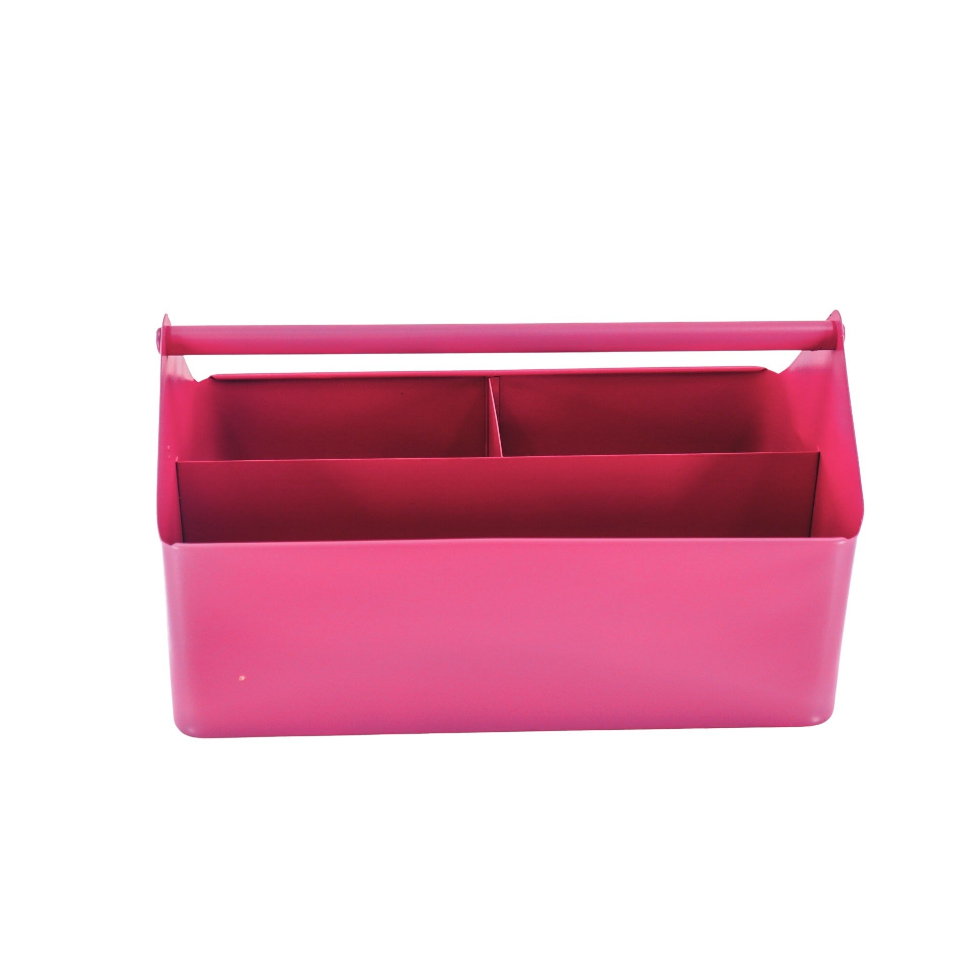 Metalen Bak met Vakken  - Organizer - Metaal - Roze - 30x17x17cm