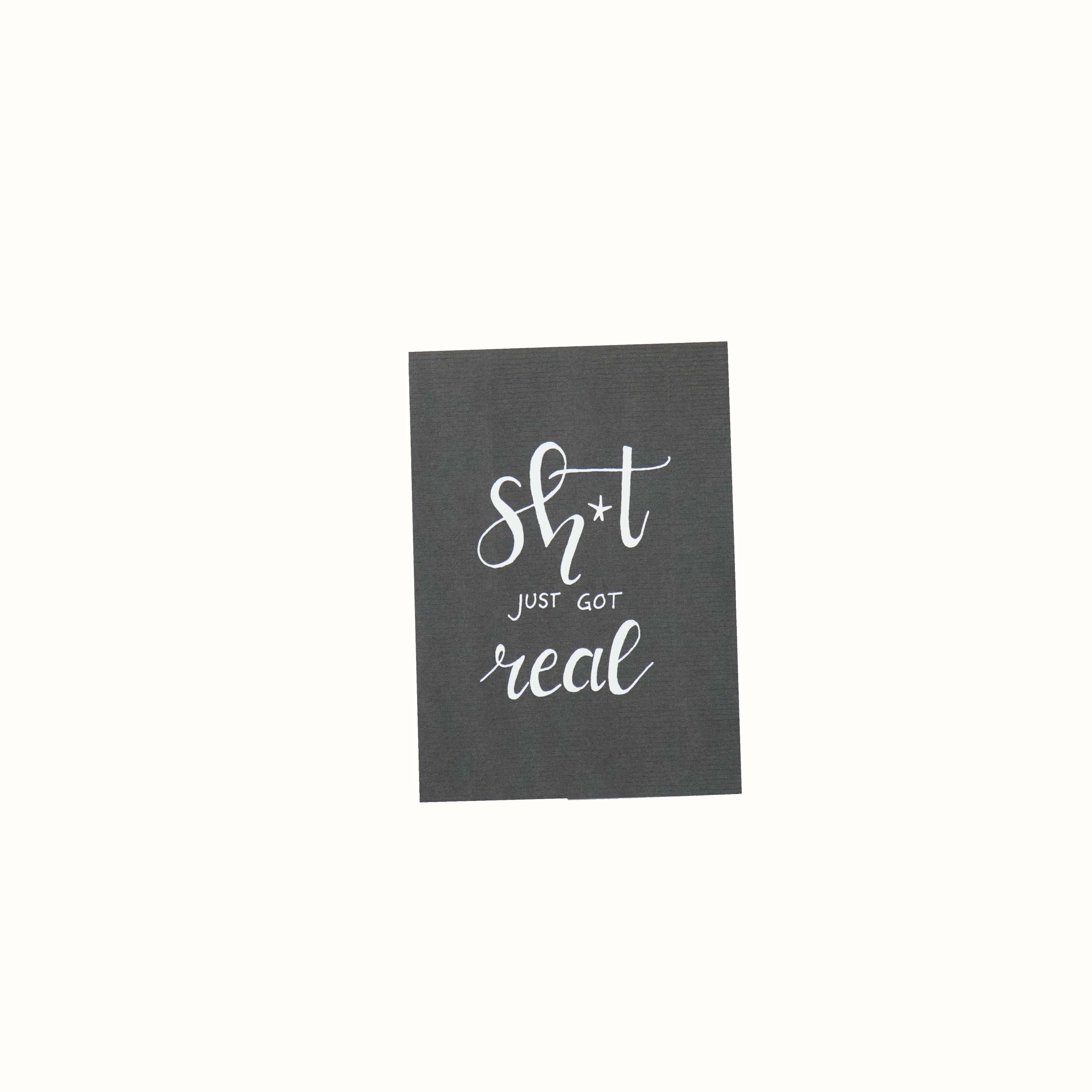 handletter kaartje leuke tekst
