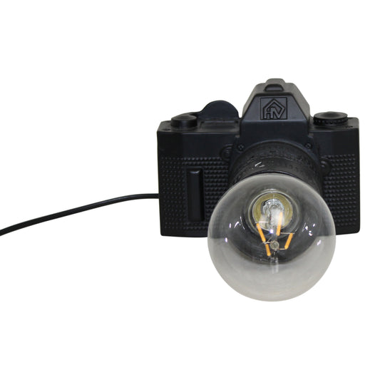 HV Camera Lamp - Zwart - 15x12cm