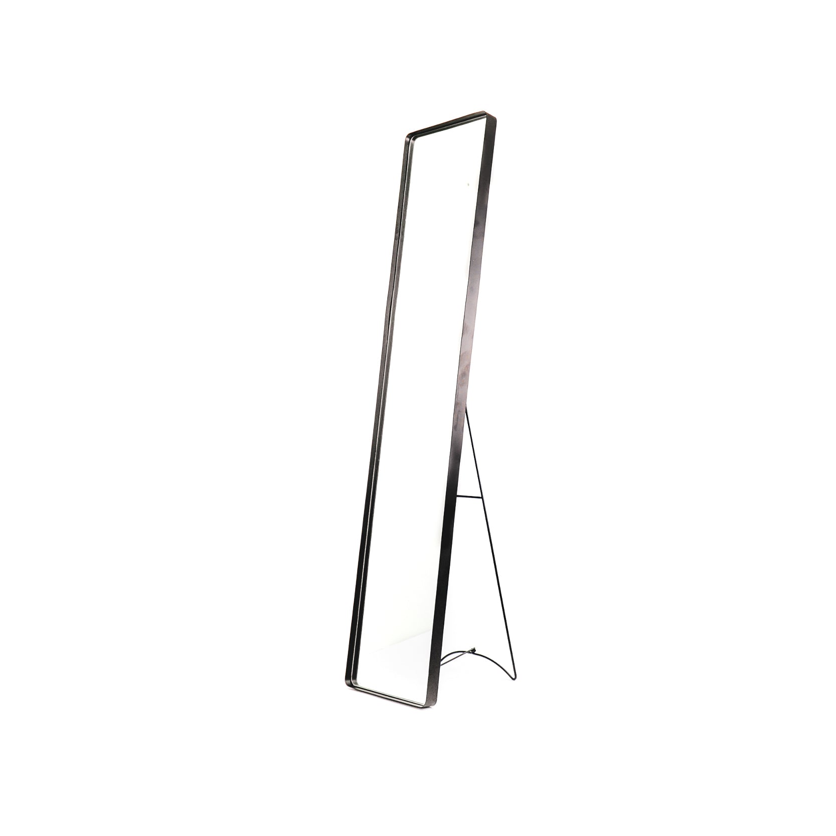 Passpiegel - Metaal - Zwart - 30x4x150cm