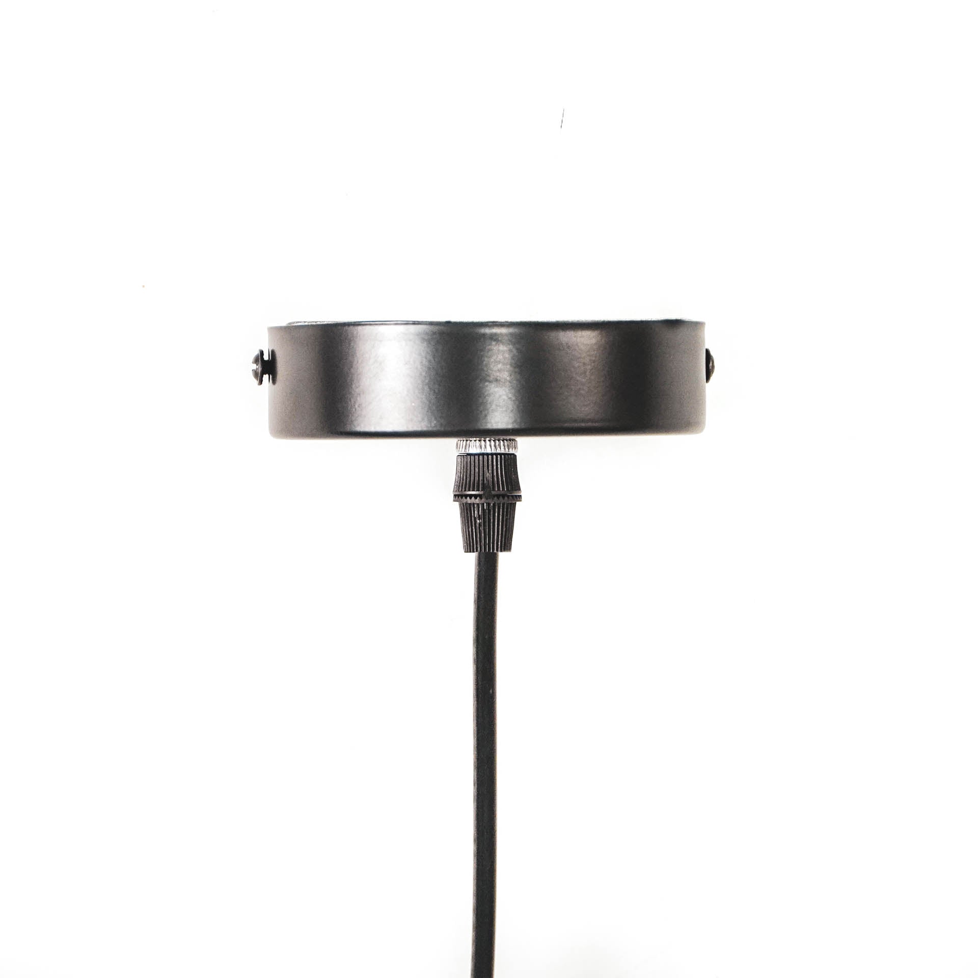 Hanglamp - Metaal/Glas - Zwart - 12x12x25cm