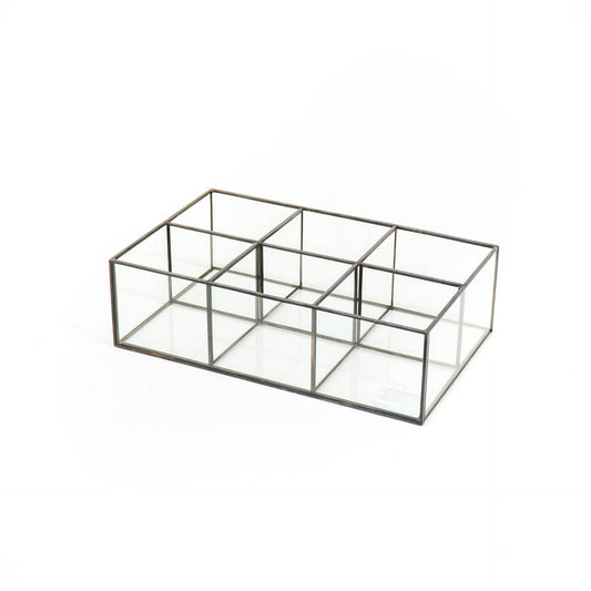 Housevitamin box Glas - Zwart - 25x15,5x7,5cm