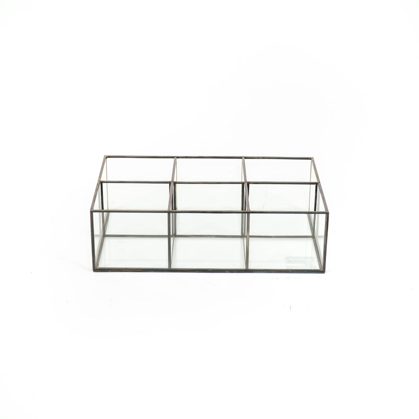 HV Glazen box Zwart - 25x15,5x7,5cm