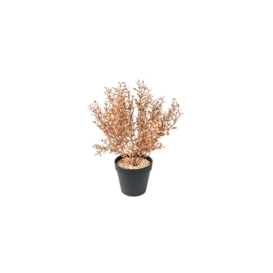 Housevitamin Plant in Pot Kunststof - Goud/Zwart - 15x30x45cm