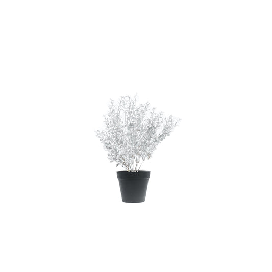 Housevitamin Plant in Pot - Zilver/Zwart - Kunststof