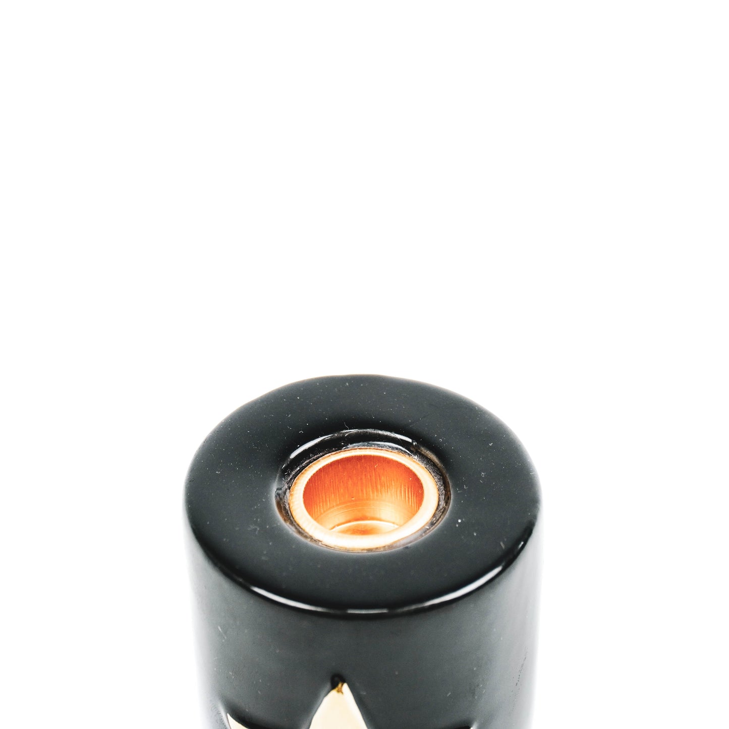 Housevitamin Ster Cilinder Kandelaar - Zwart/Goud - 6x6x8cm