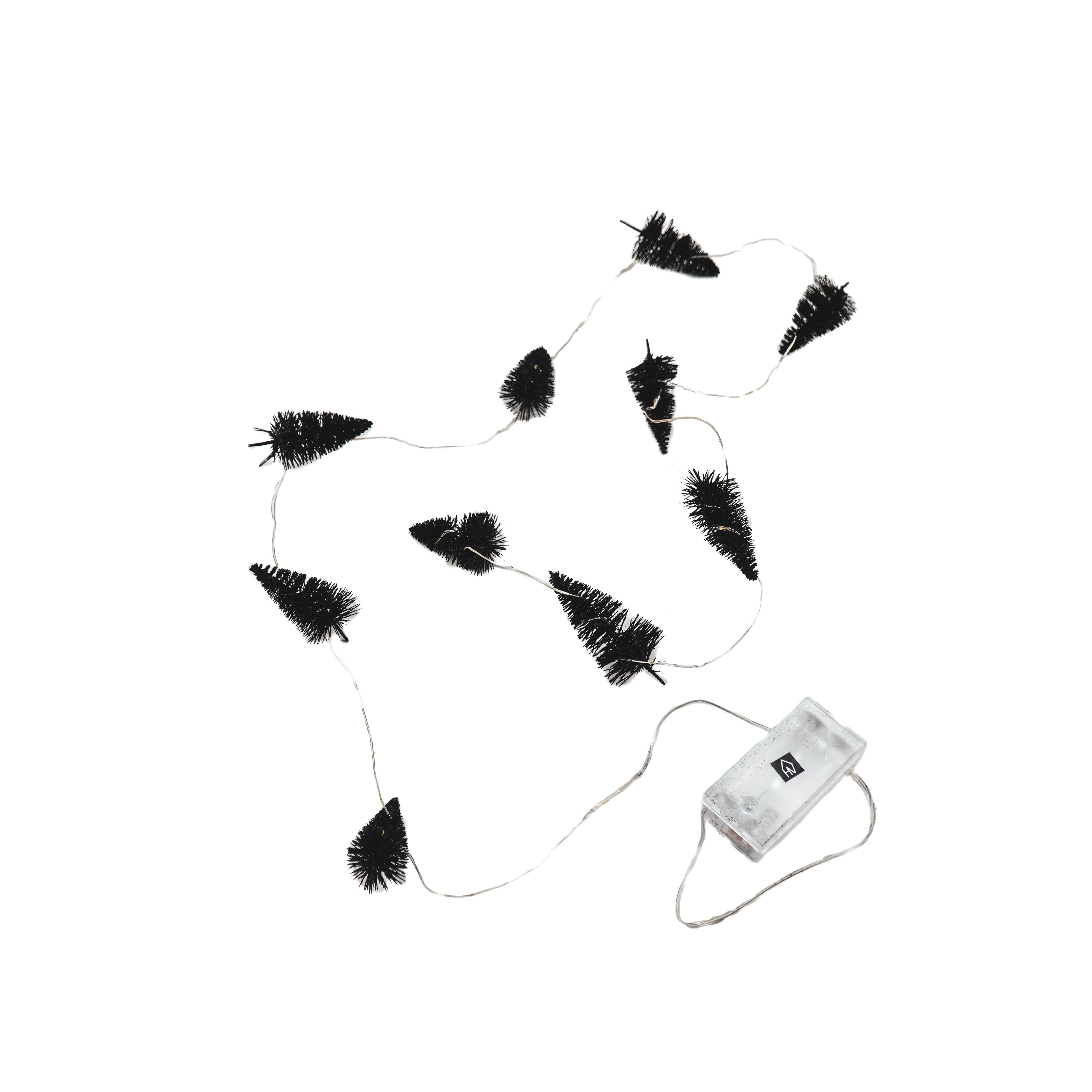 Slinger - Kerstbomen - Ledlicht - Zwart - 6x3x130cm