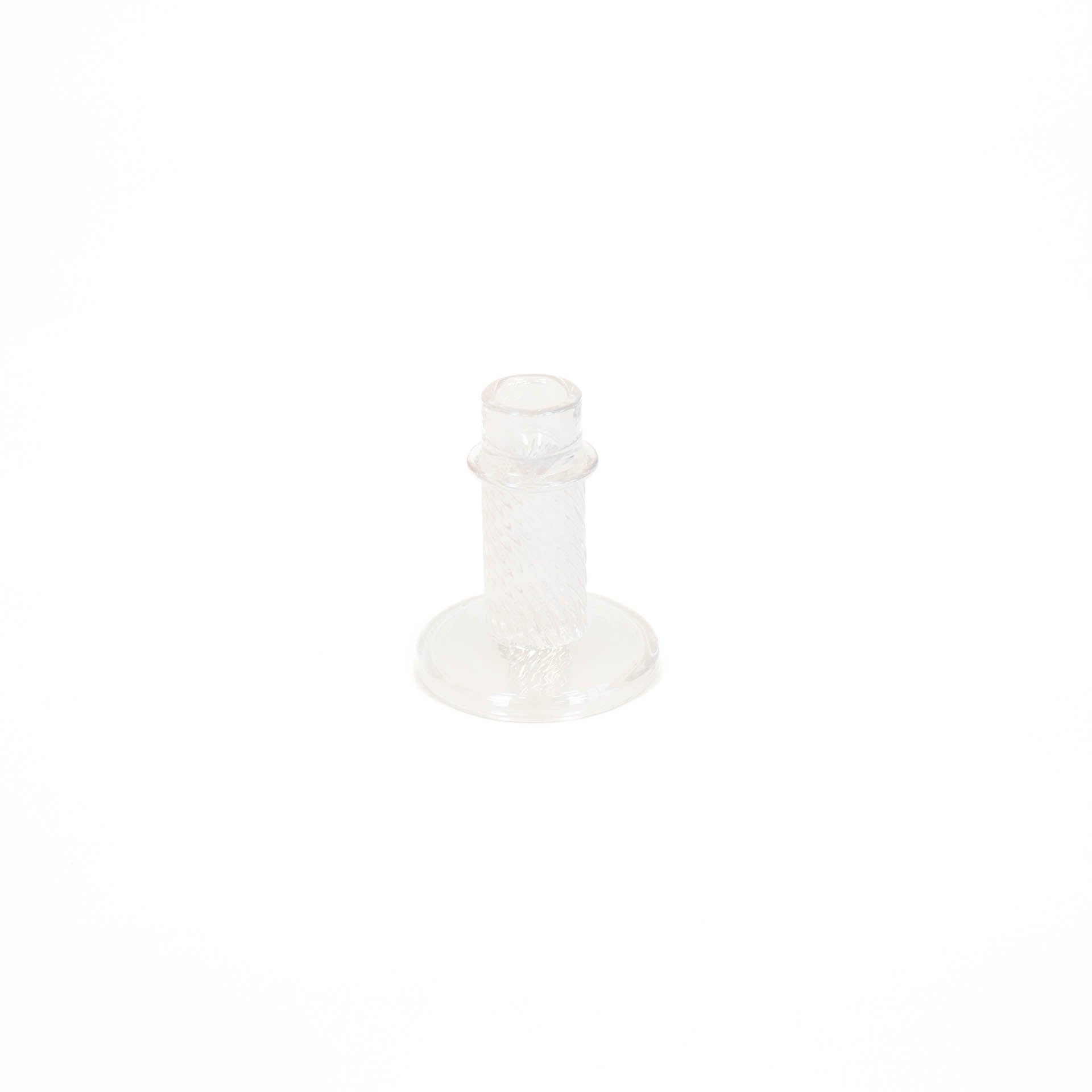 Kaarshouder- Kandelaar - Glas - Regenboog - 8x10 cm