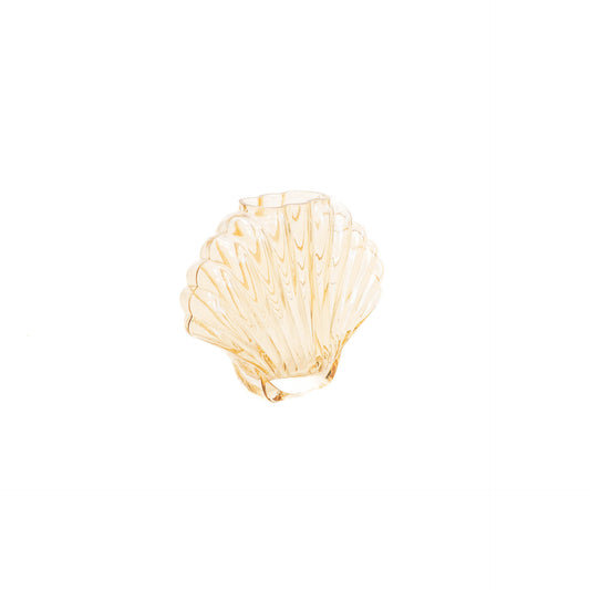 HV Schelp Vaas - Amber - 19.5x9x16.5cm